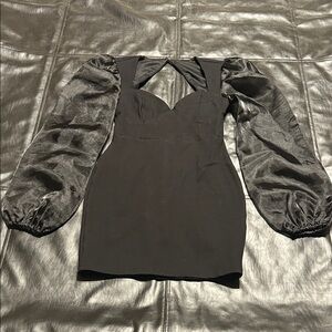 Lulu's Black Long Sleeve Dress